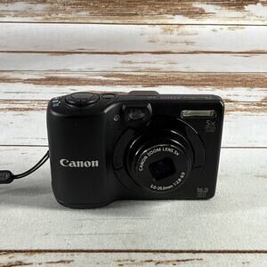 Canon PowerShot A1300 HD 16MP 5× Zoom – Black – For Parts or Repair